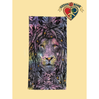 Rasta Lion With Cannibis Leaf Towel