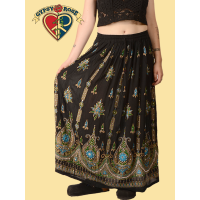 MAGIC CARPET RIDE SEQUINED LONG SKIRT