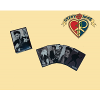 Elvis Black And White Playing Cards