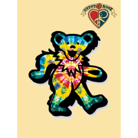 Tye Dye Dancing Bear Magnet