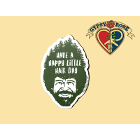 Bob Ross Hairy Little Day Magnet