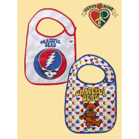 Grateful Dead Dancing Bear And Syf Bibs 2 Pack Bibs