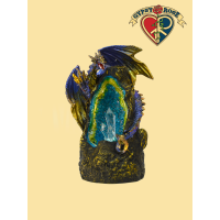 Dueling Dragons Crystal Cave Backflow Incense Burner
