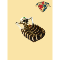 Rest Your Bones Skull and Rib Cage Ashtray