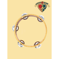 Small Wooden Tambourine