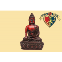 Earth Witness Mudra Meditating Buddha Resin Statue