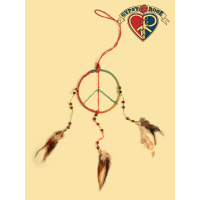 Dream Believer Peace Sign Multicolor Dreamcatcher