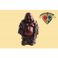 Traveling Laughing Buddha Medium Resin Statue
