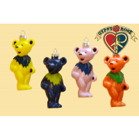 GRATEFUL DEAD DANCING BEAR ORNAMENTS