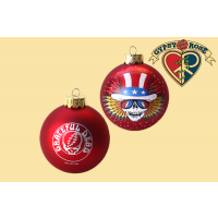 80MM GRATEFUL DEAD GLASS BALL ORNAMENT