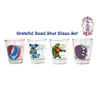 Grateful Dead Dancing Bear Shot Glass 4-Pack
