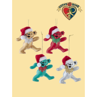 G.D. Bear With Santa  Hats Ornament
