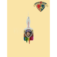 Bob Ross Paint Brush Ornament