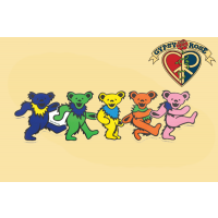 XL Five Dancing Bear Magnet