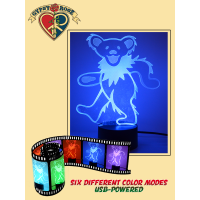 Grateful Dead Dancing Bear 3D Light