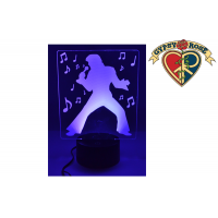 Elvis the King 3D Led Lamp
