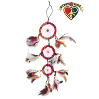 Dream It Share It Recycled Silk 3-Tier Dreamcatcher