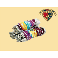 7 Chakras With Rose Petals Smudge Stick