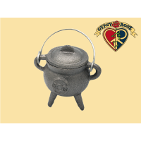 Cast Iron Cauldron Triple Moon Burner