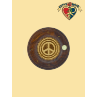 Wooden Peace Incense Plate