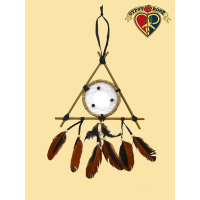 Crystal Eye Circle Hemp Dreamcatcher
