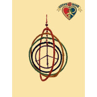 VEG DYE HEMP PEACE WINDCATCHER