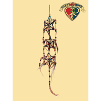 WOODEN BEADED STAR DREAMCATCHER