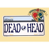 GRATEFUL DEAD ILLINOIS DEAD HEAD LICENSE PLATE