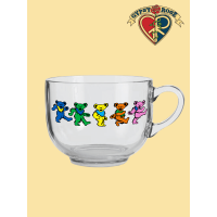 Dancing Bears Soup Glass Mug 22 oz