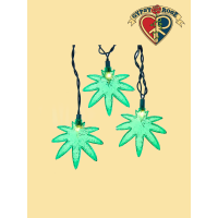 10 Light Cannabis Leaf Light Set