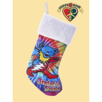19 inch Grateful Dead Tye Dye Bear Print Stocking
