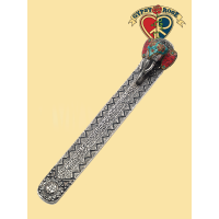 Turquoise and Coral Inlay Elephant Metal Incense Burner