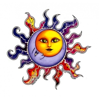 SUN & MOON WINDOW STICKER