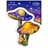 DAN MORRIS MUSHROOMS WINDOW STICKER