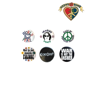 ASSORTED PEACE PINS / BUTTONS