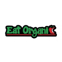 EAT ORGANIC APPLE BITE BUMPER STICKER