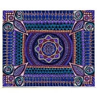Anjali Mandala In Rectangle Sticker