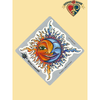 SMILIN' MOON & SUN STICKER