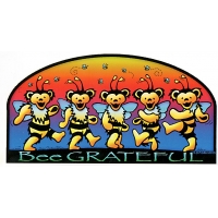 Bee Grateful Grateful Dead Dancing Bear Bees Sticker