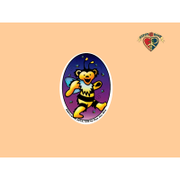 Bumble Bee Bear Sticker