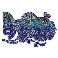 Jerry Garcia Fish Sticker