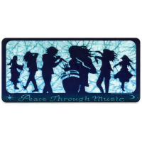 Peace Through Music Sticker