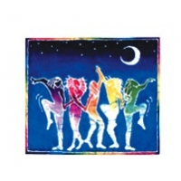 DANCING IN NIGHT WINDOW STICKER