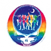 GRATEFUL DEAD BATIK DANCIN' STEAL YOUR FACE WINDOW STICKER
