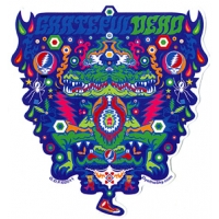 GRATEFUL DEAD ALLIGATOR SYMMETRY STICKER
