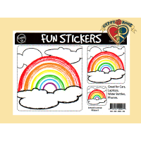 Rainbow 3 Asst Sizes Sticker