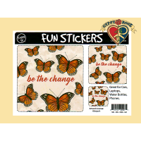 Be The Change Butterfly 3 Asst Sizes Sticker