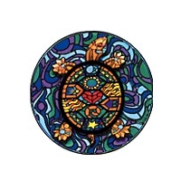 MOSAIC TURTLE WINDOW STICKER