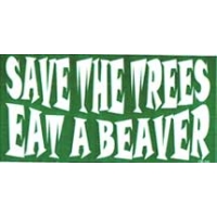 SAVE THE TREES... BUMPER STICKER