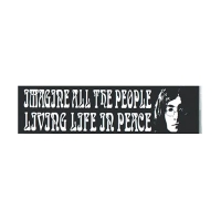 JOHN LENNON IMAGINE ALL THE PEOPLE BUMPER STICKER